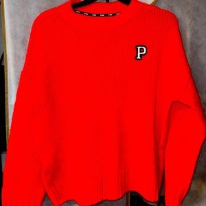 PINK oversized sweater Sz Large